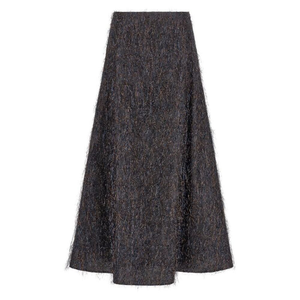 Peserico Blue Viscose Midi Women's Skirt